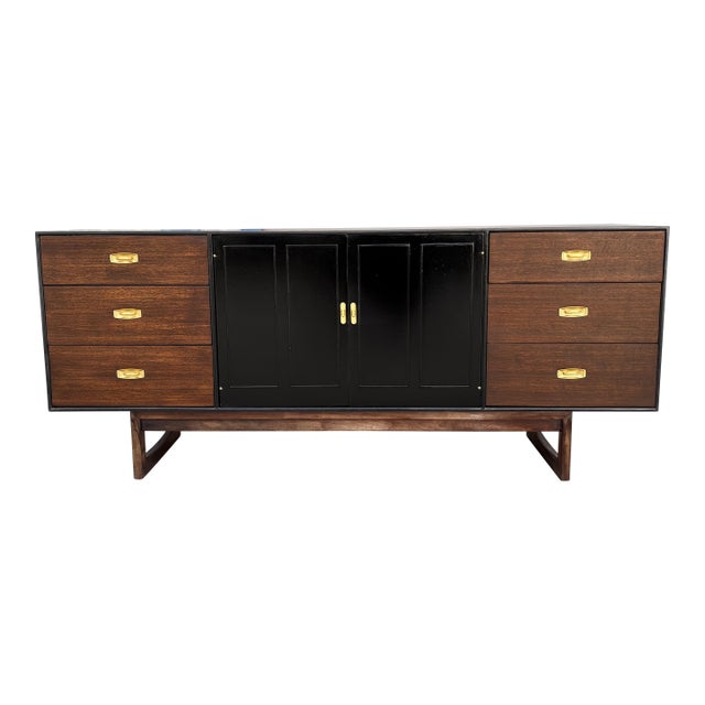 1960s Mid Century Walnut Dresser by Drexel For Sale