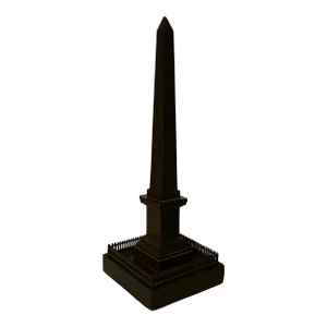 Antique 19th Century French Charles X Louis Philippe Grand Tour Bronze Model of the Paris Luxor Egyptian Obelisk