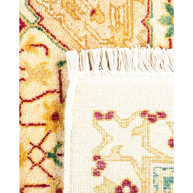 1990s Vintage Moroccan Hand Knotted Wool Area Rug, Ivory - 6'2" X 9'3" For Sale - Image 5 of 9