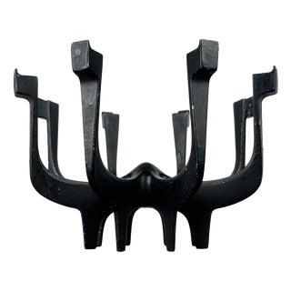 Mid-Century Modern Danish Metal Candleholder in Metal by Gunnar Cyren for Dansk Designs Denmark, 1960s For Sale