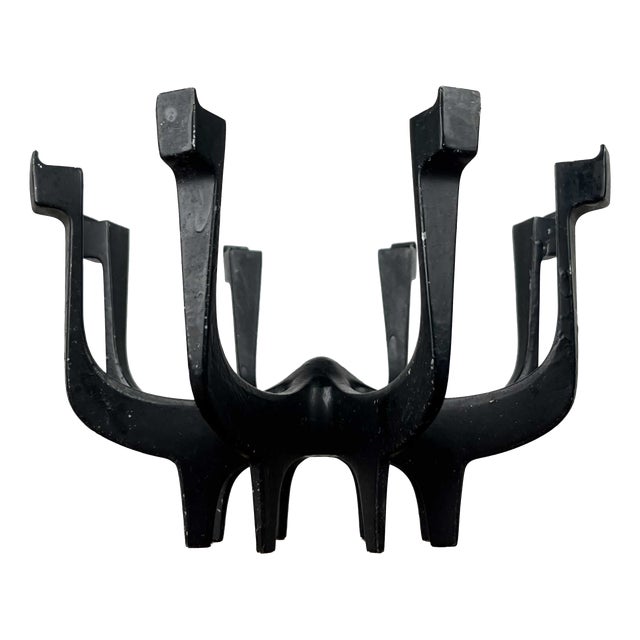 Mid-Century Modern Danish Metal Candleholder in Metal by Gunnar Cyren for Dansk Designs Denmark, 1960s For Sale