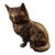 1980s Solid Brass Cat Figurine For Sale