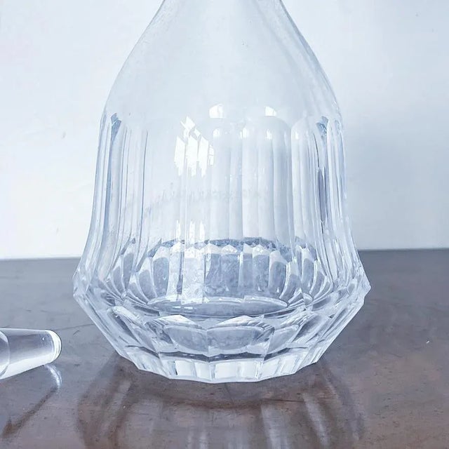Glass Vintage Old Galway Crystal Decanter & Stopper in Star Cut Foot Design For Sale - Image 7 of 10