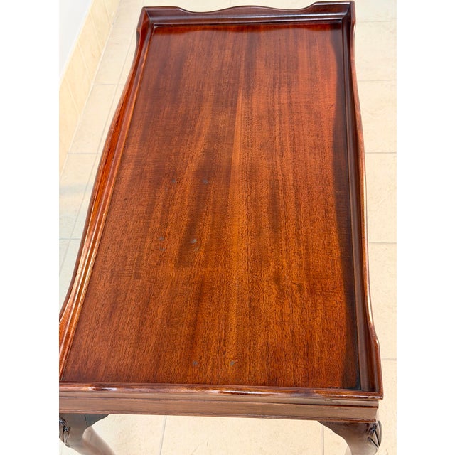 Chippendale Early 20th Century Mahogany Tea Table For Sale - Image 3 of 6