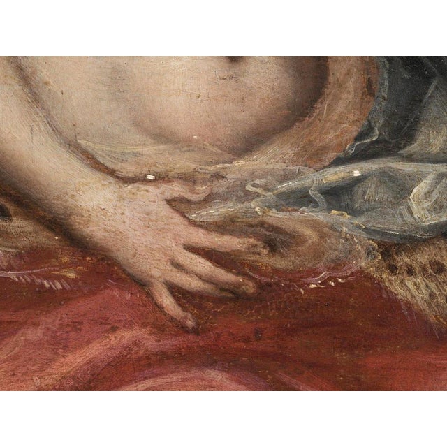 Flemish School Artist, Figures, 17th Century, Oil on Panel, Framed For Sale - Image 9 of 13