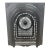 Late 19th Century French Quarter Cast Iron Fireplace Surround & Summer Cover 27" X 23" For Sale