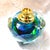 1980s Blue and Green Art Glass Perfume Bottle For Sale In San Francisco - Image 6 of 9