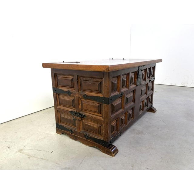 Vintage Spanish Storage Chest, 1950s For Sale - Image 10 of 14