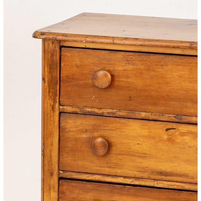 Victorian Victorian Pine Chest of Drawers, With Four Drawers. For Sale - Image 3 of 8