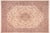 Ivory Shabby Chic Medallion Kashan Pak-Persian Ivory/Brown Wool Rug - 10'1'' X 13'6'' For Sale - Image 8 of 8
