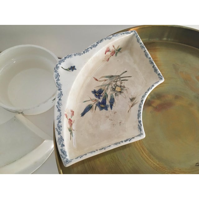 Vintage Circa 1898 Waechtersbach Pedastel Lidded Divided Serving Piece For Sale - Image 13 of 16
