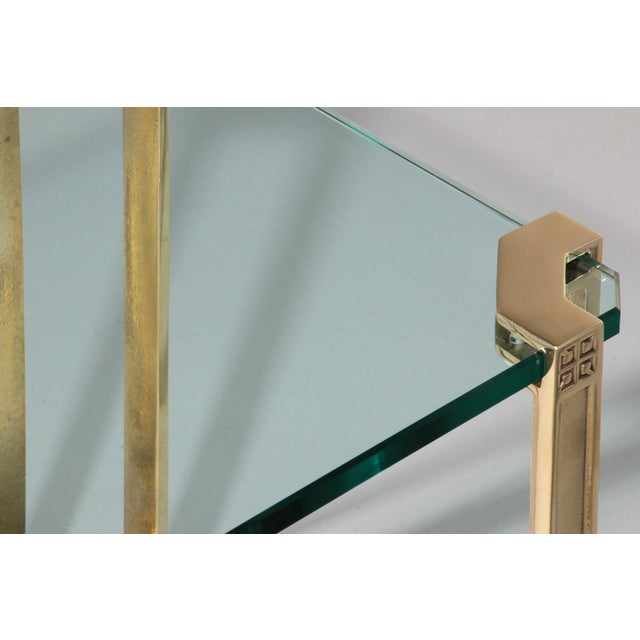 High-Gloss Brass T24 Side Tables by Peter Ghyczy, Set of 2 For Sale - Image 9 of 11