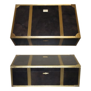 Cumberland Coffee Table with Red Velvet Lining from Timothy Oulton For Sale