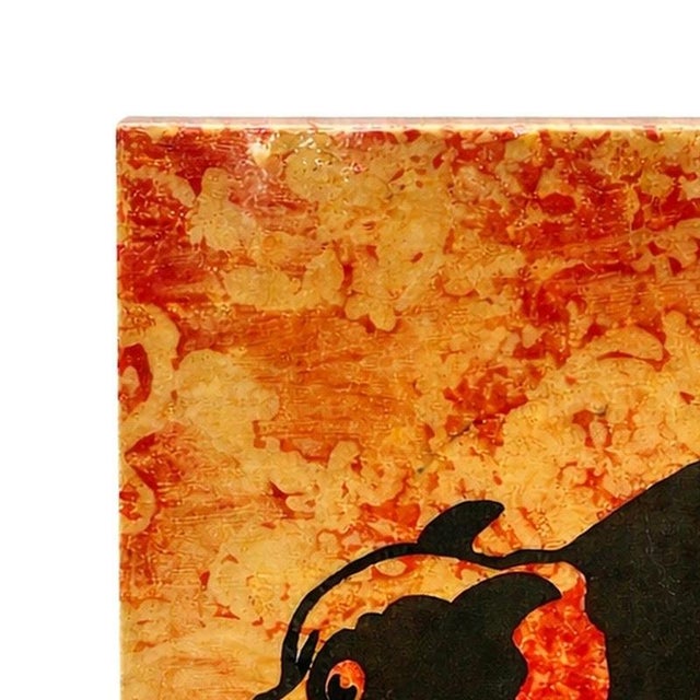 Painting - Ana Cristina Leite - 2002 (signed). Untitled; mixed media on wood. Signed and dated 2002 on the back....