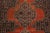 Orange Antique Senneh Handmade Wool Rug For Sale - Image 10 of 13