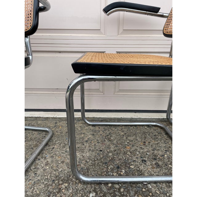 Marcel Breuer Attributed Cesca Dining Chairs Set of 6 For Sale - Image 10 of 12