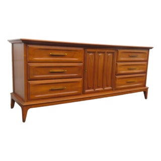Mid 20th Century Modern Long Dresser Sideboard Bathroom Vanity 6221 For Sale