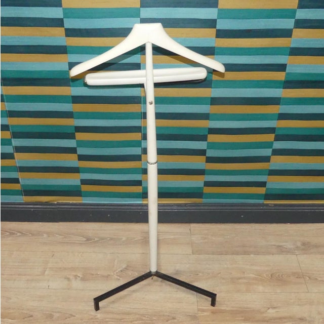 1970s White Wooden Tripod Valet Stand For Sale - Image 5 of 8