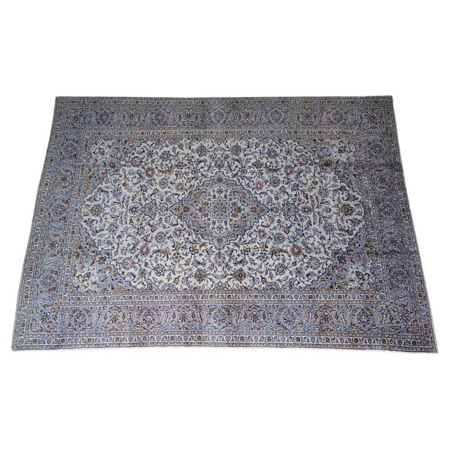 Large Vintage French Cream Rug For Sale - Image 17 of 17