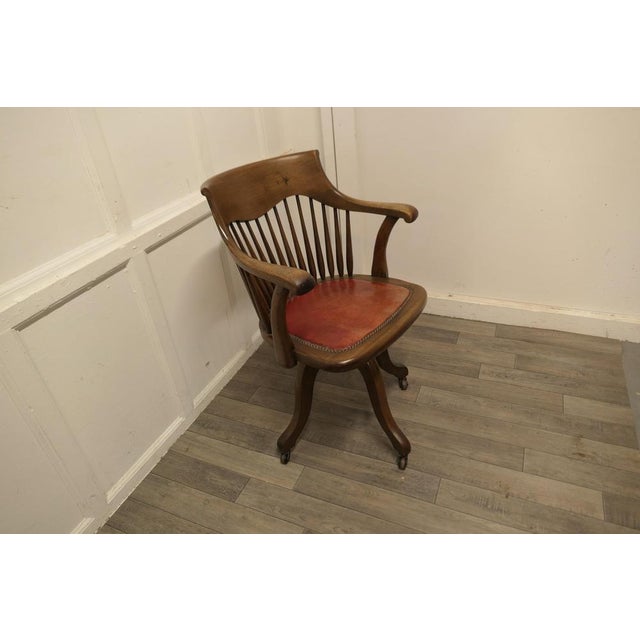 Arts and Crafts Desk Chair by Kendrick & Jefferson, 1900 For Sale - Image 3 of 10