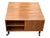 1960s Danish Lovig Square Coffee Table With Drawer, Open Shelves & Original Casters For Sale - Image 16 of 16