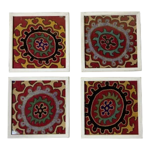Set of Four Antique Suzani Wall Hanging