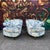 Vintage Barrel-Back Blue Floral Armchair For Sale - Image 4 of 12