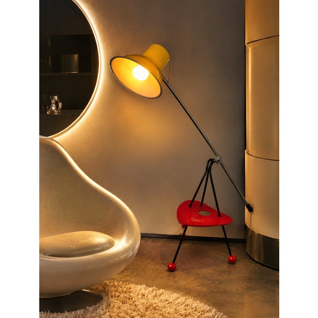 Floor Lamp, Poland, 1960s, in Good conditions. Designed 1960 to 1969 European Plug (up to 250V).The wiring of this item...