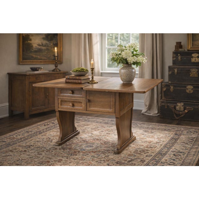 Charming book-style coffee table in authentic Arte Povera style, dating back to the 1970s. This cabinet is a perfect...