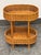 Design Plus Gallery presents a Mid 20th Century Vintage Accent Table from Rattan. Handwoven rattan wraps the upper and...