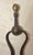 Metal Antique 18th Century Wrought Iron Turned Brass English Fireplace Tongs Tool 26 For Sale - Image 7 of 9
