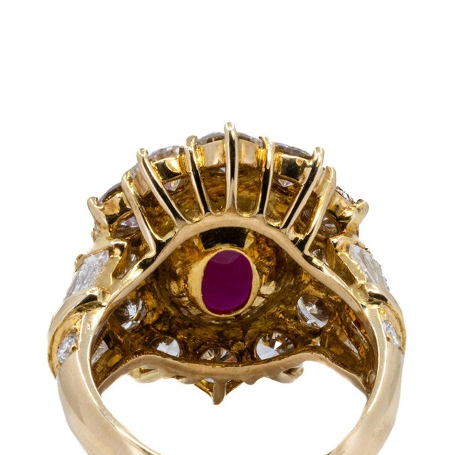 Late 20th Century Burma Ruby Ring, Size 5 For Sale - Image 4 of 5