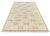 Mid-Century Modern Handmade Cotton Rug, Natural Vegetable Dyed, Yellow and White Marianne Rug - 6'x9' For Sale - Image 3 of 12