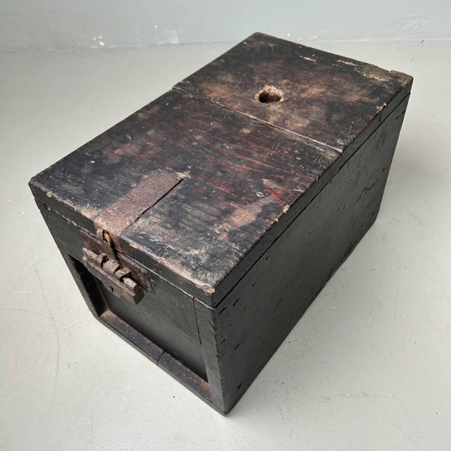 Antique Wooden Zenibako Temple Offering Box, Japan, 1890s For Sale - Image 11 of 18