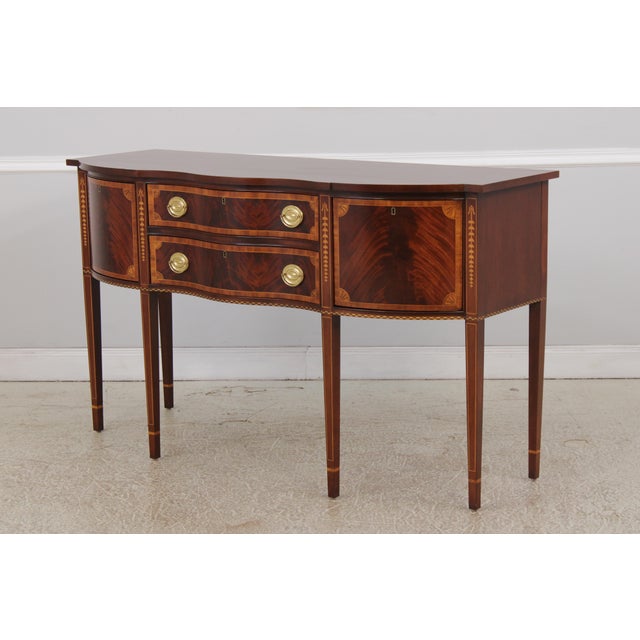 Traditional Councill Craftsmen Inlaid Mahogany Federal Sideboard For Sale - Image 3 of 14