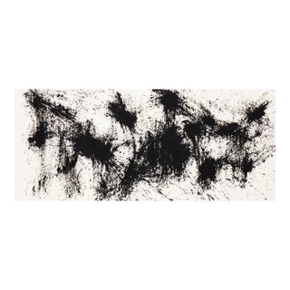 "Movement in Black and White 4" Contemporary Original Abstract Painting by Simon Findlay For Sale