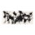 "Movement in Black and White 4" Contemporary Original Abstract Painting by Simon Findlay For Sale