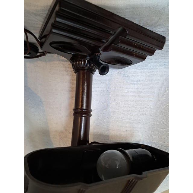 1930s Vintage Art Deco Bankers Table Lamp, 1930s For Sale - Image 5 of 12