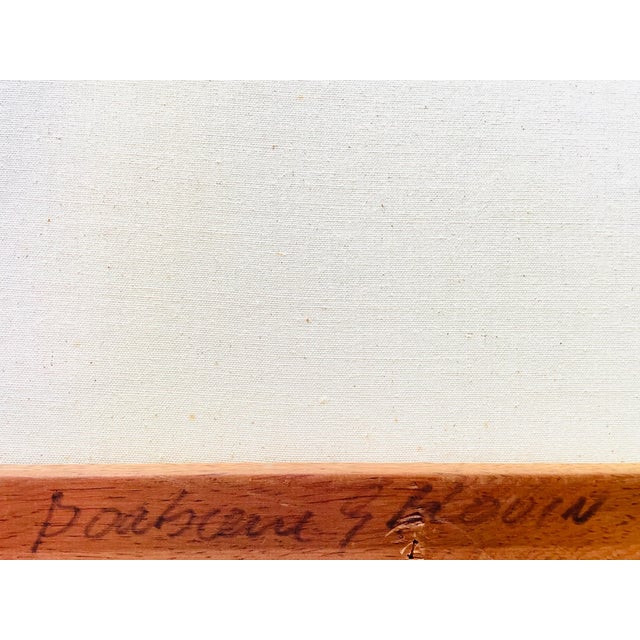 1960s Pierre Palue French Marine Fishing Boats Signed Oil on Canvas For Sale - Image 11 of 12