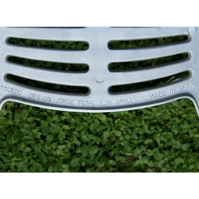 Metal Vintage Spanish Metal Chair by Jorge Pensi for Amat 3, 1980s For Sale - Image 7 of 13