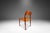 1960s Set of Four 4 Bespoke Møller Model #71 Dining Chairs in Teak & Leather Attributed to Niels Møller for j.l. Møllers Møbelfabrik, Denmark, 1960s For Sale - Image 5 of 12