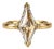 18k Gold Gia Certified 2.02ct Lozenge-Cut Diamond Ring, Size 6.25 For Sale
