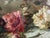 Green Floral Still Life, Oil on Canvas, a Fallen Vase With Flowers, American, 1920s For Sale - Image 8 of 9