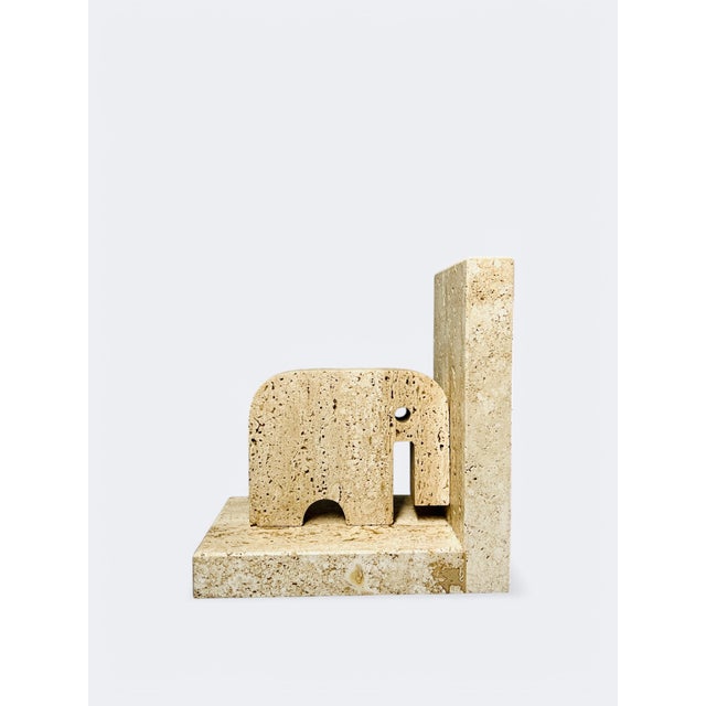 Travertine Book End by Enzo Mari for Fratelli Mannelli For Sale - Image 4 of 6