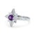 Contemporary Amethyst North Star Ring, Star-Bust Celestial Ring Us 7 For Sale - Image 3 of 5