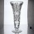 Bohemian Czech Hand Cut Glass Trumpet Vase For Sale - Image 4 of 12