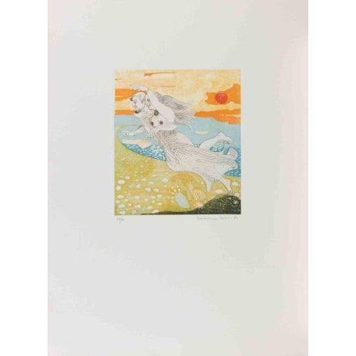 Etching and aquatint on paper realized by Normanno Soscia. Hand signed and numbered in pencil. Edition of 30 in roman...