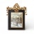 19th Century 19c Italian Antique Giltwood and Black Mirror For Sale - Image 5 of 5