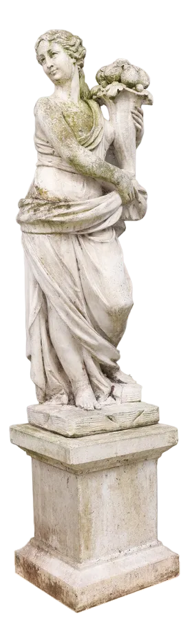 Garden Statue of Fortuna with the Horn of Plenty