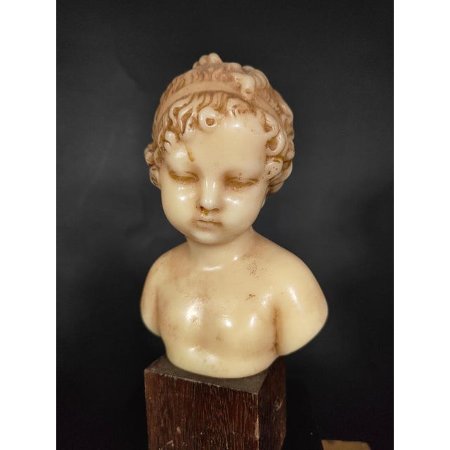 Wax Bust of Child, 1880 For Sale - Image 12 of 14